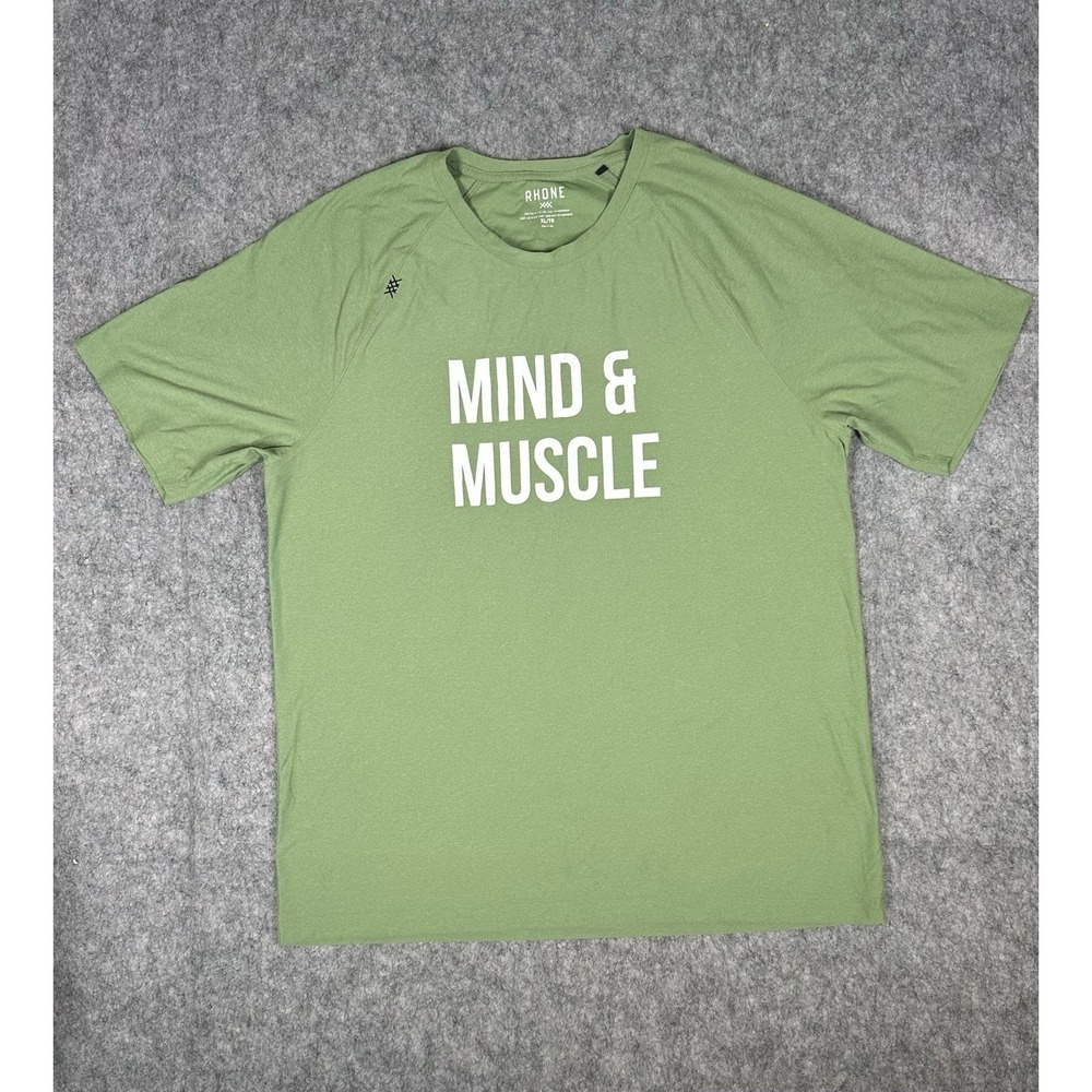 Rhone XL Performance Athletic Training Reign Tee Running Workout Mind and Muscle
